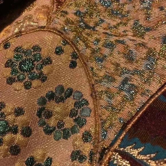 DOLCE & GABBANA JACQUARD PATCHWORK A-LINE MINI SKIRT 38 XS 2 0 MULTICOLOR $1490 - Picture 16 of 16